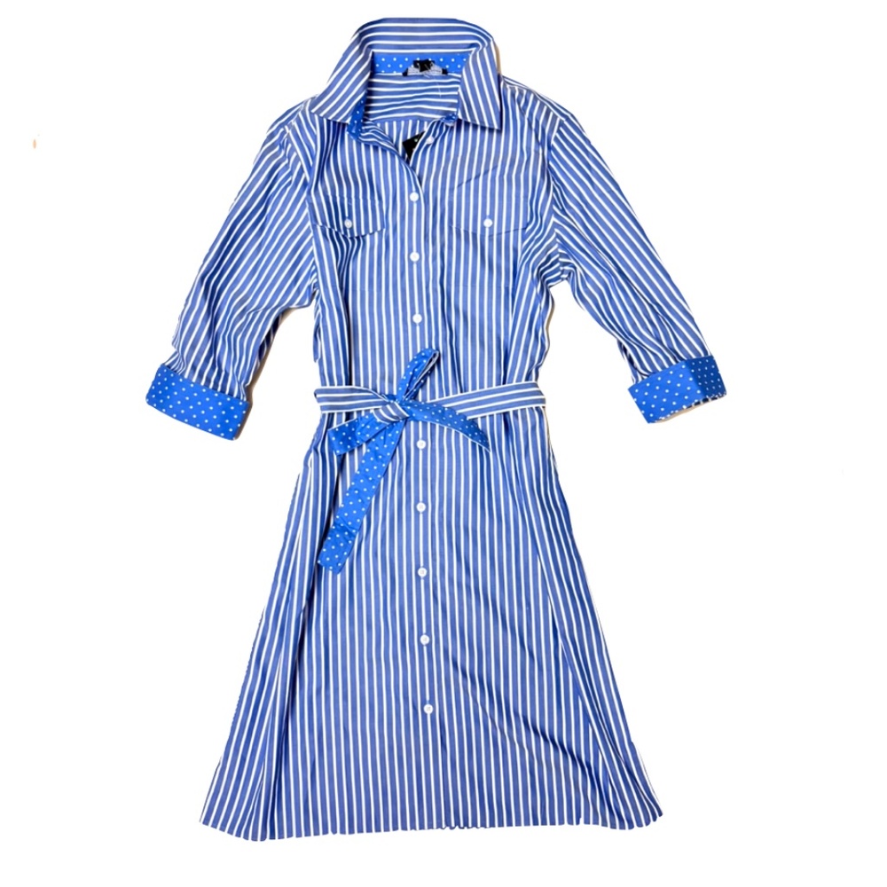 Women's Jones New York Striped Long Sleeve Dress Shirt Size Large